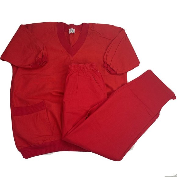 Vintage 80s LA Womens Two Piece Top and Pants - Picture 1 of 8